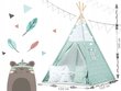 Lasten teltta valoilla, vihreä hinta ja tiedot | Lasten leikkimökit ja -teltat | hobbyhall.fi