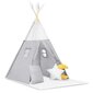 Tipi lasten teltta Nukido, NK-406, harmaa, 116x116x165cm hinta ja tiedot | Lasten leikkimökit ja -teltat | hobbyhall.fi