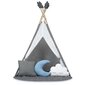 Tipi lasten teltta Nukido, NK-406, harmaa, 116×116×165cm hinta ja tiedot | Lasten leikkimökit ja -teltat | hobbyhall.fi