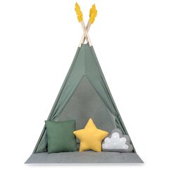 Tipi lasten teltta Nukido, NK-406, vihreä, 116x116x165cm hinta ja tiedot | Lasten leikkimökit ja -teltat | hobbyhall.fi