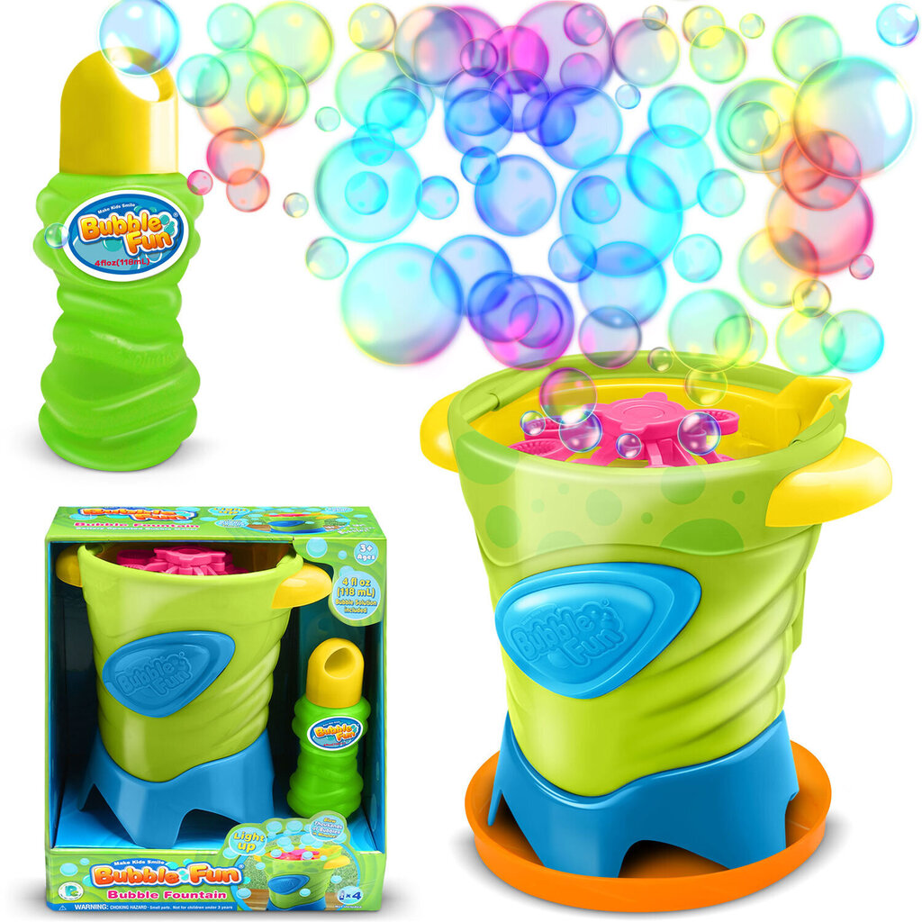 Saippuakuplasuihkulähde Bubble Fun, vihreä, 18,5 x 15 x 18 cm hinta ja tiedot | Hiekkalelut ja rantalelut | hobbyhall.fi