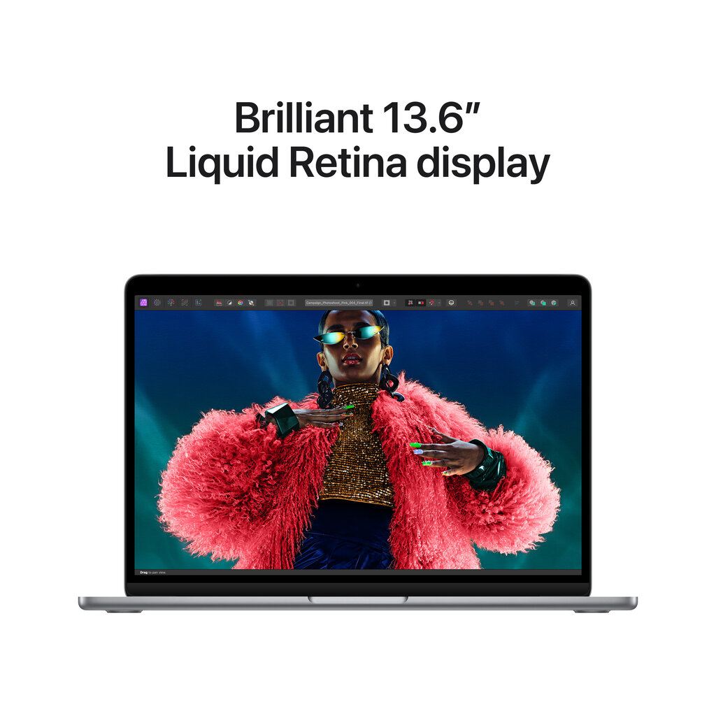 MacBook Air 13" Apple M3 chip with 8-core CPU and 8-core GPU, 8GB, 256GB SSD - Space Grey - MRXN3KS/A hinta ja tiedot | Kannettavat tietokoneet | hobbyhall.fi