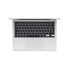 MacBook Air 13" Apple M3 8C CPU 8C GPU/8GB/256GB SSD/Silver/INT - MRXQ3ZE/A hinta ja tiedot | Kannettavat tietokoneet | hobbyhall.fi