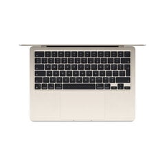 MacBook Air 13" Apple M3 8C CPU 8C GPU/8GB/256GB SSD/Starlight/SWE - MRXT3KS/A hinta ja tiedot | Kannettavat tietokoneet | hobbyhall.fi