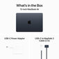 MacBook Air 13" Apple M3 chip with 8-core CPU and 8-core GPU, 8GB, 256GB SSD - Midnight - MRXV3RU/A hinta ja tiedot | Kannettavat tietokoneet | hobbyhall.fi