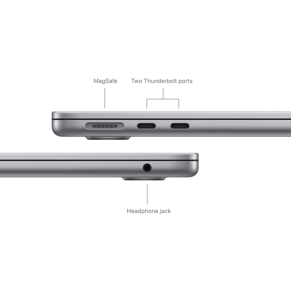 MacBook Air 13" Apple M3 chip with 8-core CPU and 10-core GPU, 16GB, 512GB SSD - Space Grey - MXCR3KS/A hinta ja tiedot | Kannettavat tietokoneet | hobbyhall.fi