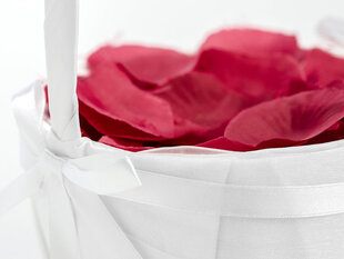 Hääkori ruusun terälehdille 26 cm, valkoinen (1 laatikko / 12 kpl) hinta ja tiedot | Juhlakoristeet | hobbyhall.fi
