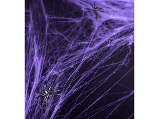 Hämähäkkiverkko Halloween, violetti, 1 laatikko / 40 kpl (1 kpl / 60 g) hinta ja tiedot | Juhlakoristeet | hobbyhall.fi