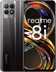 Realme 8i, 4/128 GB, Dual SIM, Space Black hinta ja tiedot | Matkapuhelimet | hobbyhall.fi