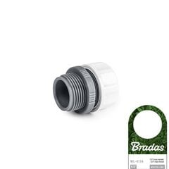 35 tuotteen paketti, Pikaliitin 1/2" kierteellä 3/4" WHITE LINE Bradas hinta ja tiedot | Puutarhaletkut, kastelukannut ja muut kastelutarvikkeet | hobbyhall.fi