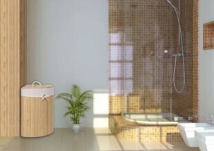 Gockowiak vapaasti seisova pyykkikori, 60l, ruskea hinta ja tiedot | Kylpyhuoneen sisustus | hobbyhall.fi