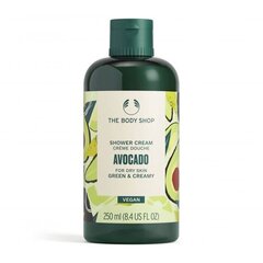 Suihkuvoide the Body Shop Avocado, 250 ml hinta ja tiedot | Suihkusaippuat ja suihkugeelit | hobbyhall.fi
