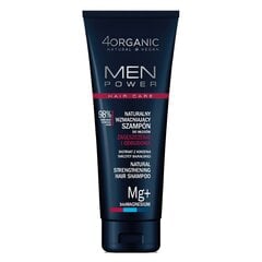 Shampoo 4Organic Men Power Natural Strengthening miehille, 250 ml hinta ja tiedot | Shampoot | hobbyhall.fi