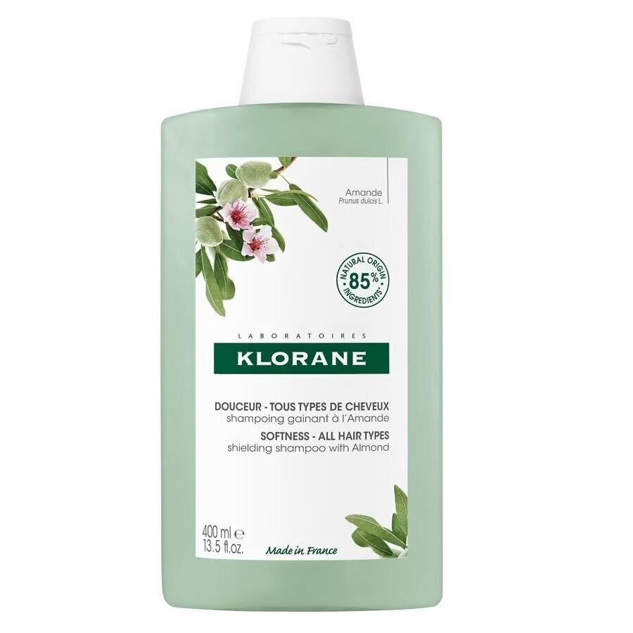 Šampūnas Klorane Softness kaikille hiustyypeille suojaava shampoo mantelilla, 400 ml hinta ja tiedot | Shampoot | hobbyhall.fi