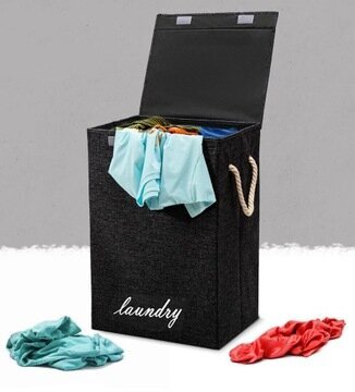 LOGIC 68l vapaasti seisova pyykkikori, harmaa hinta ja tiedot | Kylpyhuoneen sisustus | hobbyhall.fi
