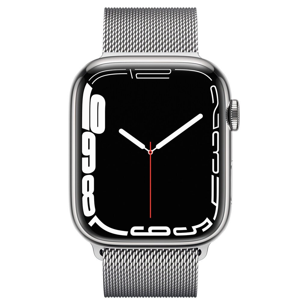 Apple Watch Series 7 45mm Stainless steel GPS+Cellular (Kunnostettu, kunto uudenveroinen) hinta ja tiedot | Älykellot | hobbyhall.fi