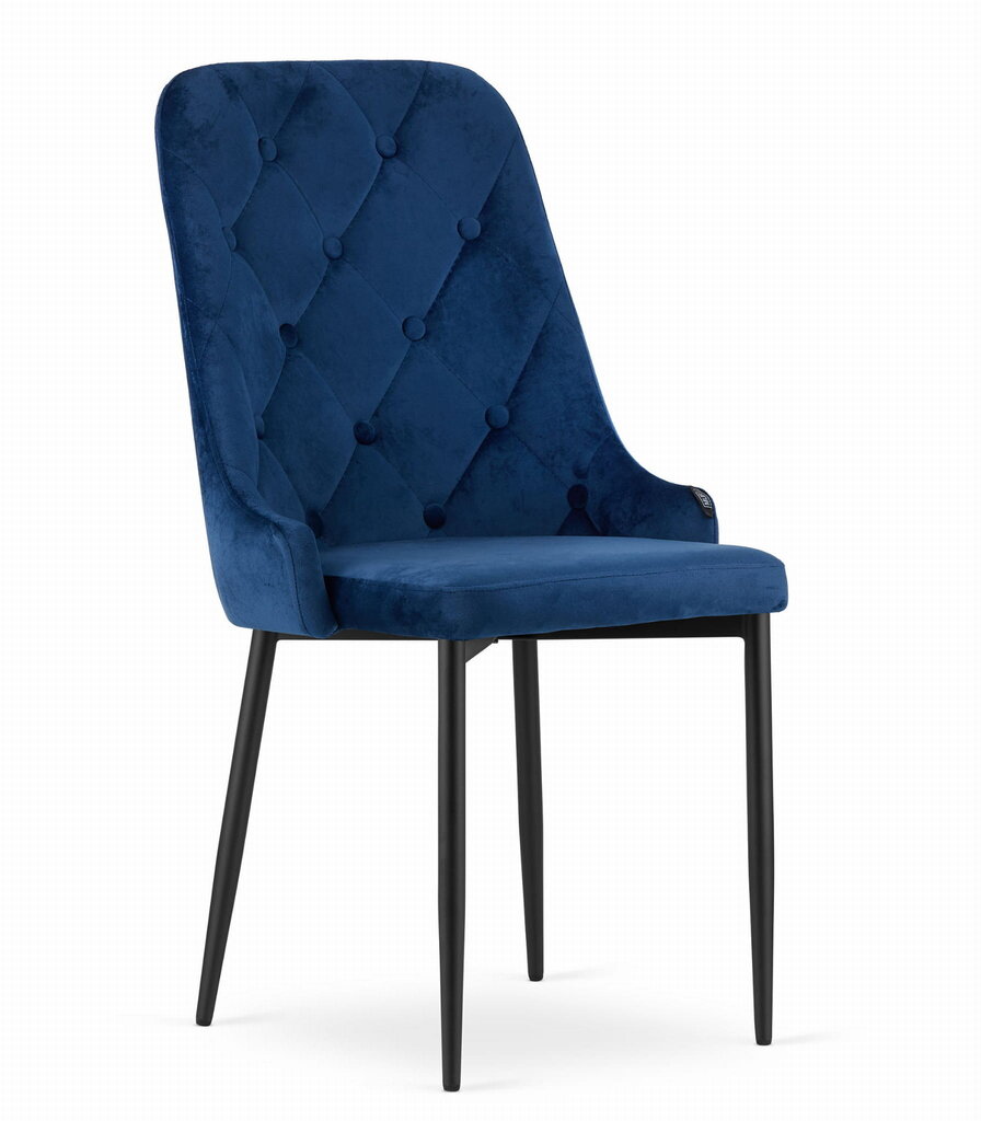 2 tuolin sarja Leobert Capri, sininen/musta hinta ja tiedot | Ruokapöydän tuolit | hobbyhall.fi