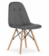 2 tuolin sarja Leobert Dumo, harmaa/ruskea hinta ja tiedot | Ruokapöydän tuolit | hobbyhall.fi