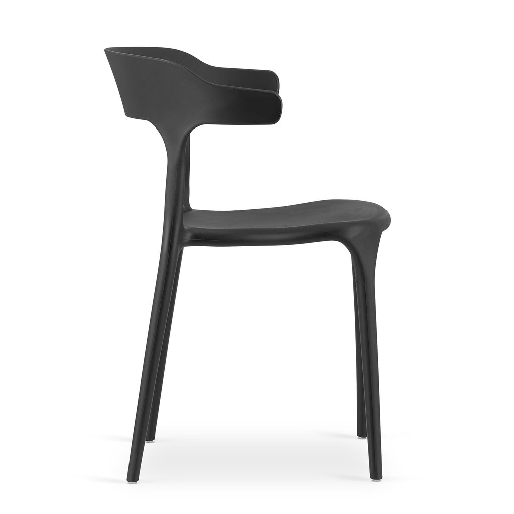 3 tuolin sarja Leobert Ulme, musta hinta ja tiedot | Ruokapöydän tuolit | hobbyhall.fi
