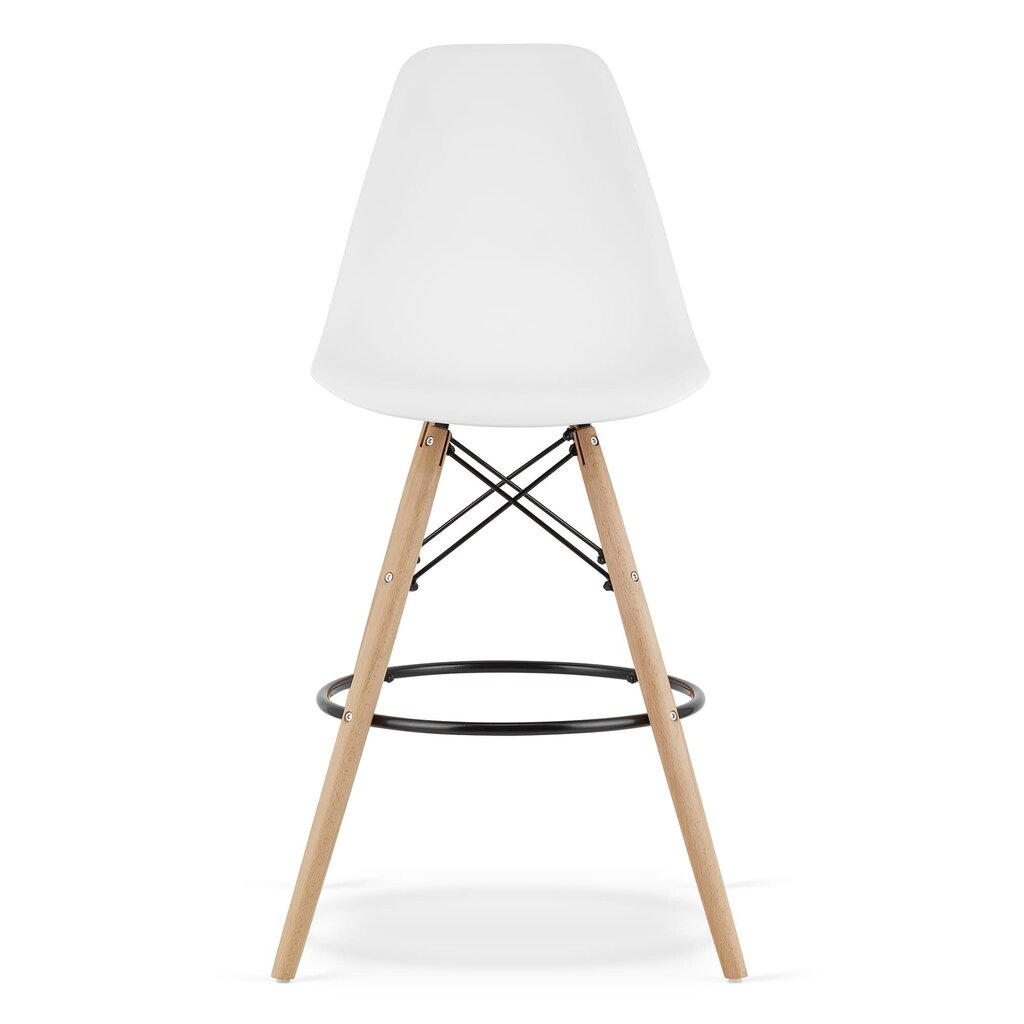 4 tuolin sarja Leobert Lamal, valkoinen/ruskea hinta ja tiedot | Ruokapöydän tuolit | hobbyhall.fi