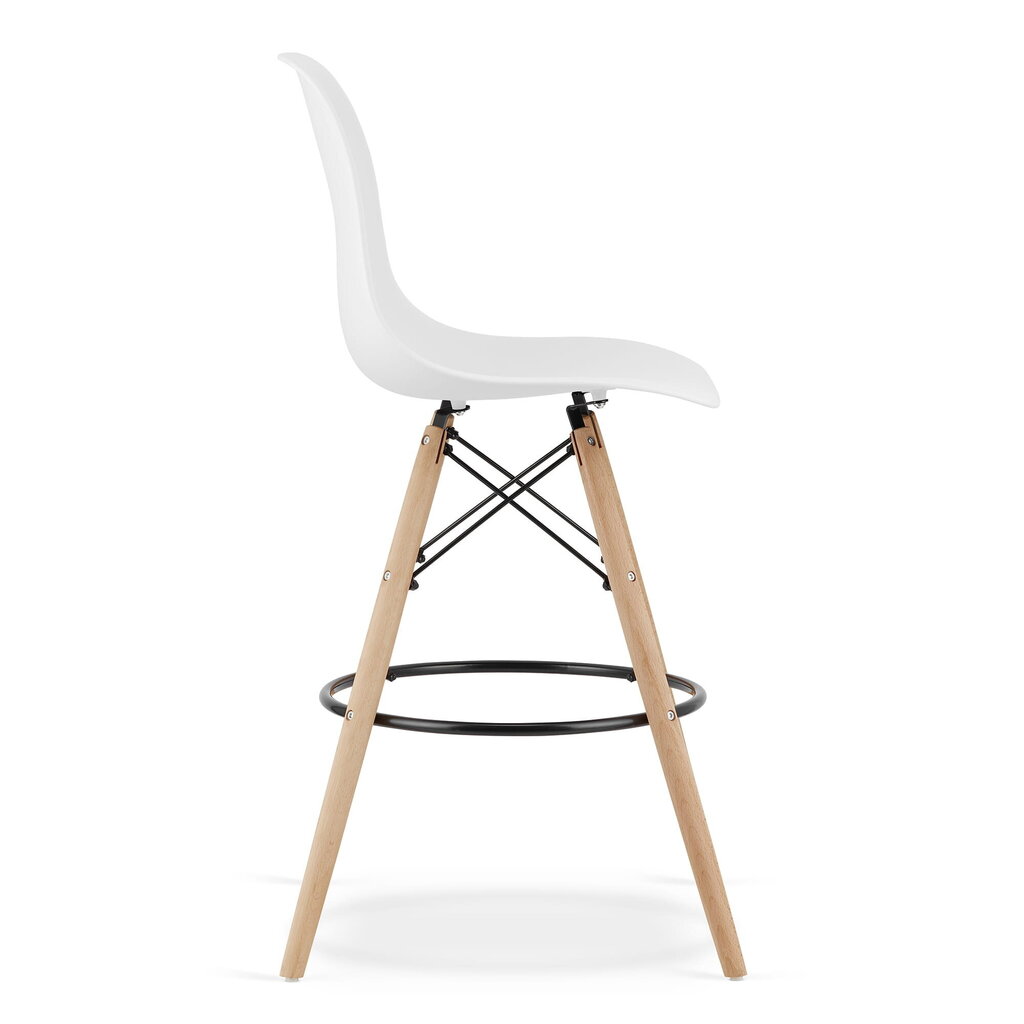 4 tuolin sarja Leobert Lamal, valkoinen/ruskea hinta ja tiedot | Ruokapöydän tuolit | hobbyhall.fi