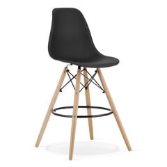 4 tuolin sarja Leobert Lamal, musta/ruskea hinta ja tiedot | Ruokapöydän tuolit | hobbyhall.fi