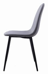 leobert Dart 3 tuolin setti, harmaa/musta hinta ja tiedot | Ruokapöydän tuolit | hobbyhall.fi
