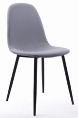 2 tuolin sarja Leobert Dart, harmaa/musta hinta ja tiedot | Ruokapöydän tuolit | hobbyhall.fi