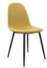 4 tuolin sarja Leobert Dart, keltainen/musta hinta ja tiedot | Ruokapöydän tuolit | hobbyhall.fi