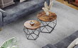 2-osainen sohvapöydän setti Leobert LET040B01V1, ruskea hinta ja tiedot | Sohvapöydät | hobbyhall.fi