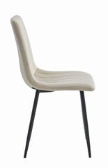 4 tuolin setti Leobert Lava, beige/musta hinta ja tiedot | Ruokapöydän tuolit | hobbyhall.fi