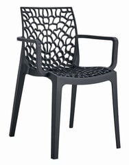 4 tuolin sarja Leobert Okin, musta hinta ja tiedot | Ruokapöydän tuolit | hobbyhall.fi
