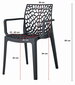 3 tuolin sarja Leobert Okin, musta hinta ja tiedot | Ruokapöydän tuolit | hobbyhall.fi