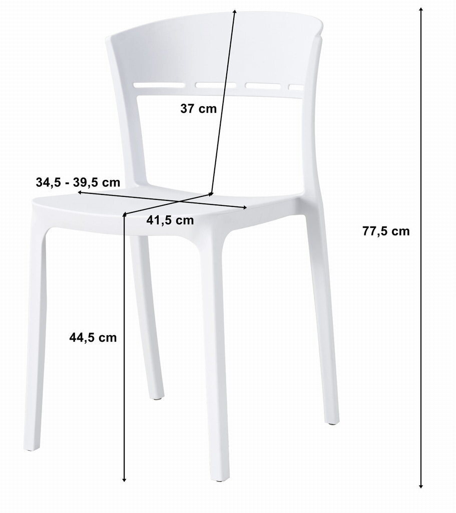 3 tuolin sarja Leobert Coco, musta hinta ja tiedot | Ruokapöydän tuolit | hobbyhall.fi