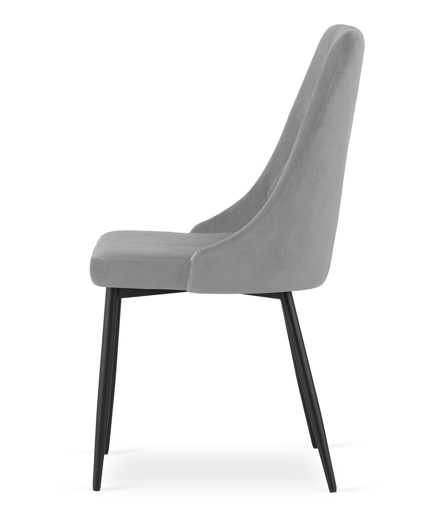 4 tuolin sarja Leobert Imola, harmaa/musta hinta ja tiedot | Ruokapöydän tuolit | hobbyhall.fi