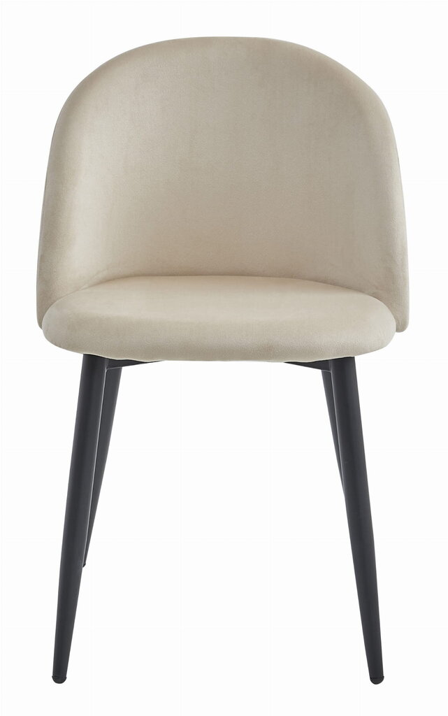 4 tuolin sarja Leobert Bello, musta/beige hinta ja tiedot | Ruokapöydän tuolit | hobbyhall.fi