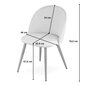4 tuolin sarja Leobert Bello, musta/beige hinta ja tiedot | Ruokapöydän tuolit | hobbyhall.fi