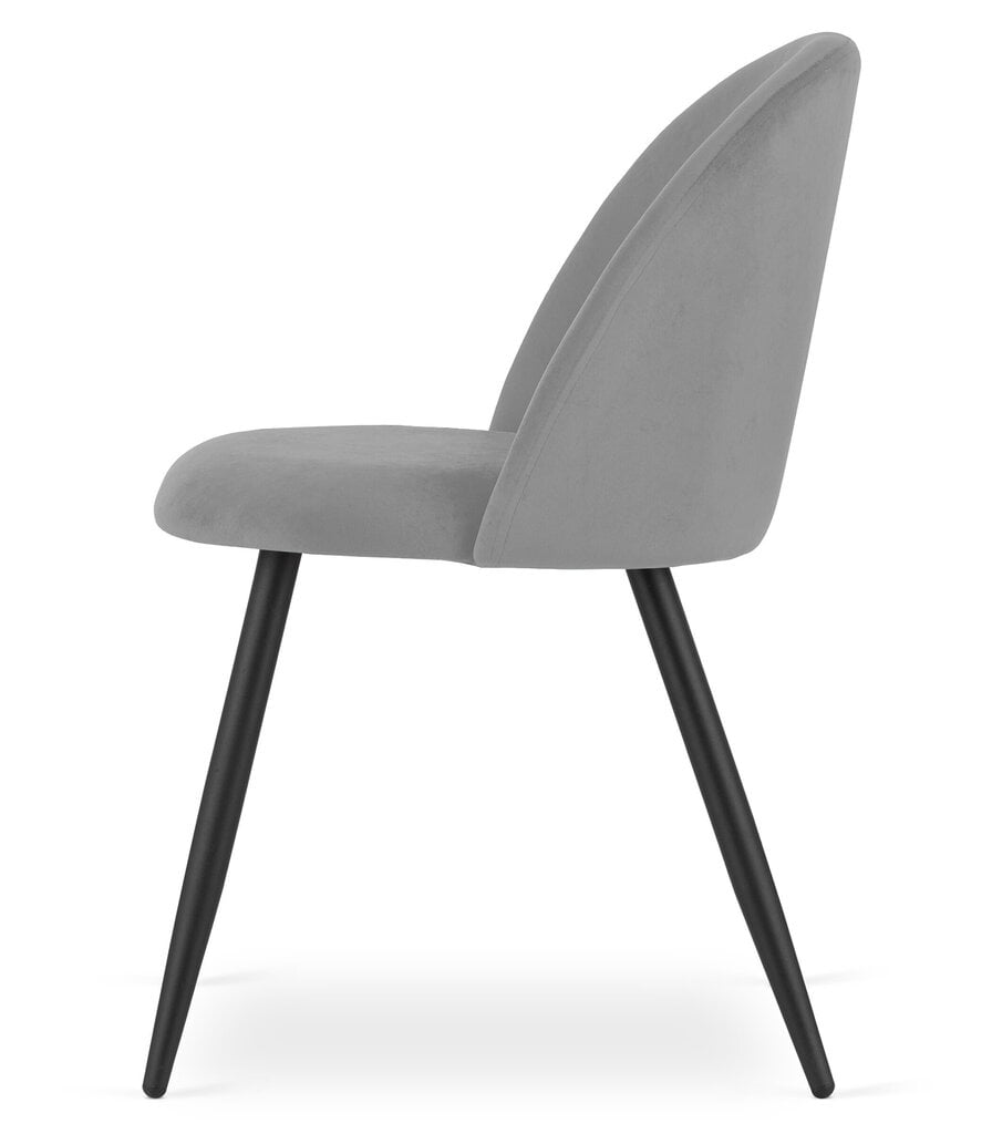 4 tuolin sarja Leobert Bello, harmaa/musta hinta ja tiedot | Ruokapöydän tuolit | hobbyhall.fi