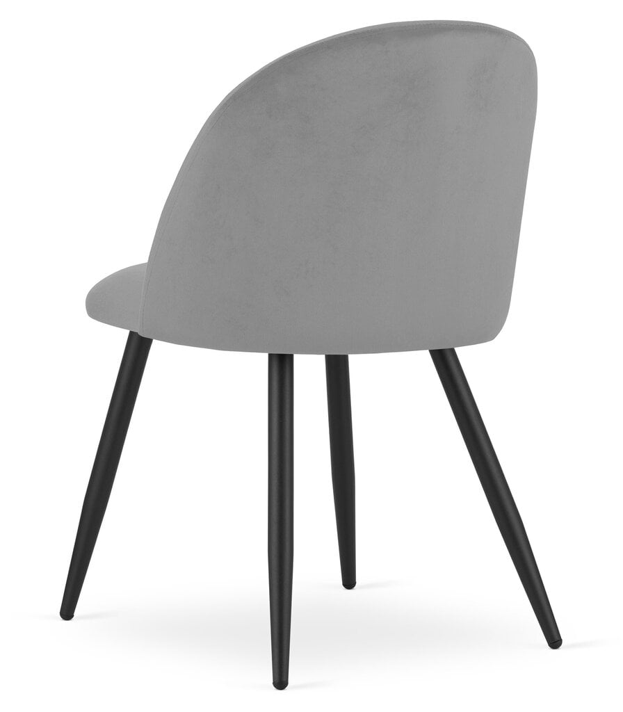 4 tuolin sarja Leobert Bello, harmaa/musta hinta ja tiedot | Ruokapöydän tuolit | hobbyhall.fi