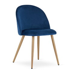 2 tuolin sarja Leobert Bello, sininen/ruskea hinta ja tiedot | Ruokapöydän tuolit | hobbyhall.fi