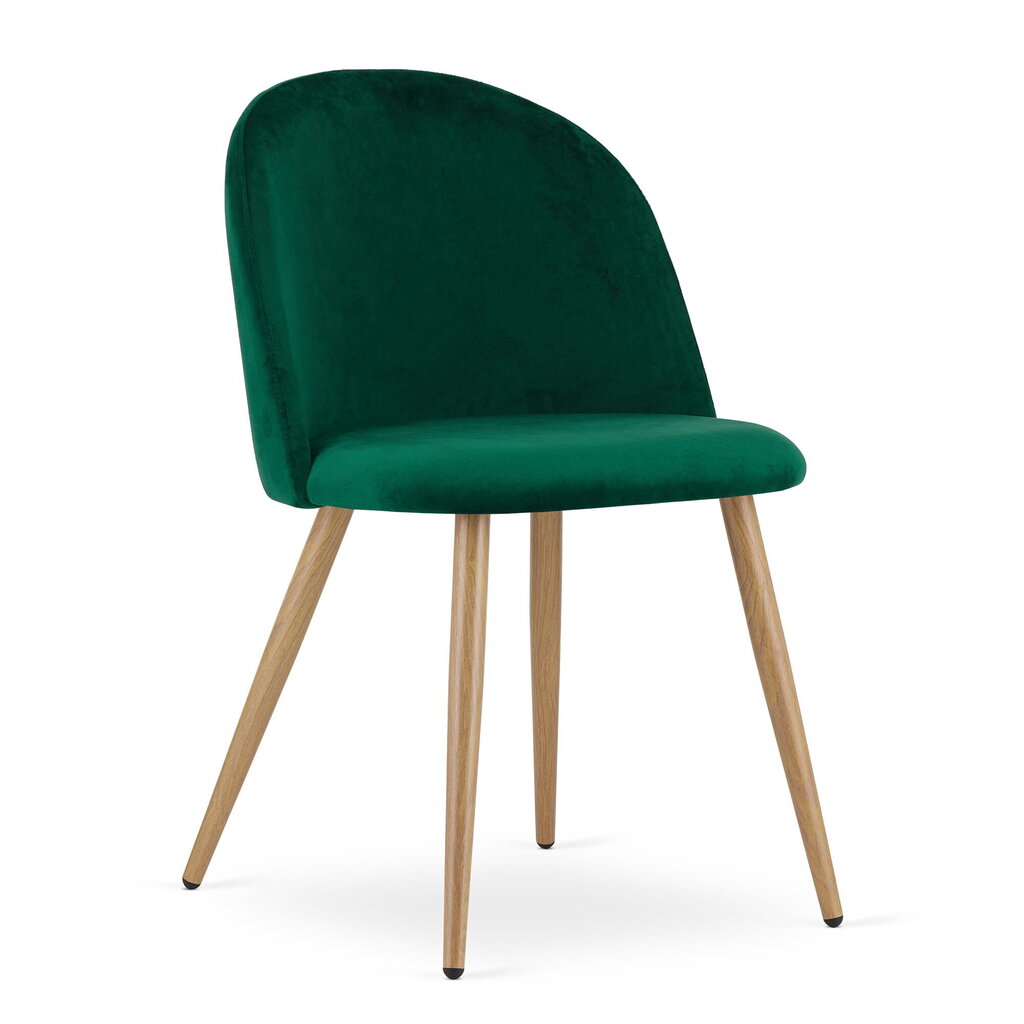 3 tuolin setti Leobert Bello, vihreä/ruskea hinta ja tiedot | Ruokapöydän tuolit | hobbyhall.fi