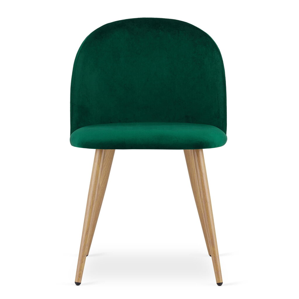2 tuolin sarja Leobert Bello, vihreä/ruskea hinta ja tiedot | Ruokapöydän tuolit | hobbyhall.fi