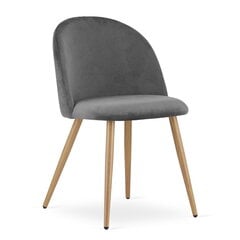 2 tuolin sarja Leobert Bello, harmaa/ruskea hinta ja tiedot | Ruokapöydän tuolit | hobbyhall.fi