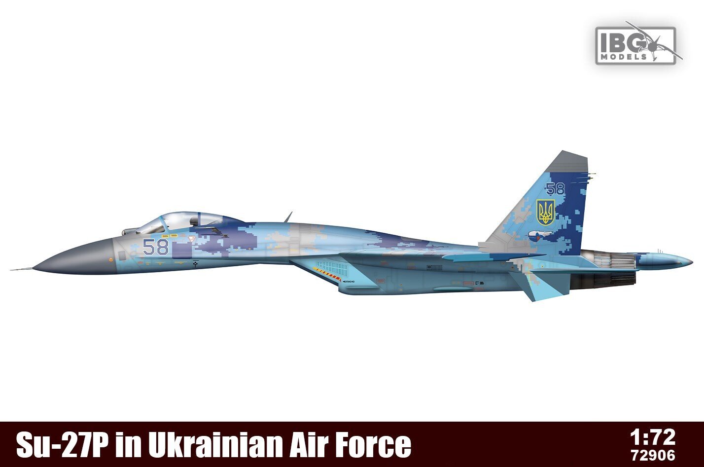 Ibg Muovinen malli Su-27P Ukrainan ilmavoimat 1/72 hinta ja tiedot | Pienoismallit | hobbyhall.fi