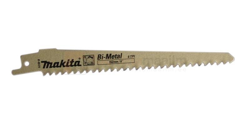 B-05175 Puukkosahanterät BIM 152x1,25 (6tpi), 5kpl. Makita hinta ja tiedot | Käsityökalut | hobbyhall.fi