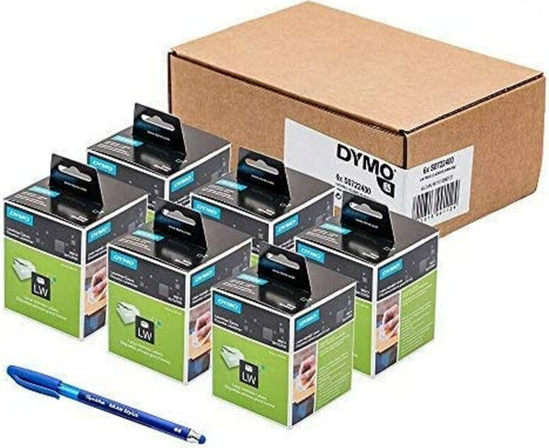 Dymo-tarrarulla Dymo 99012 LabelWriter™ 36 x 89 mm valkoinen musta (6 kpl) hinta ja tiedot | Tulostustarvikkeet | hobbyhall.fi