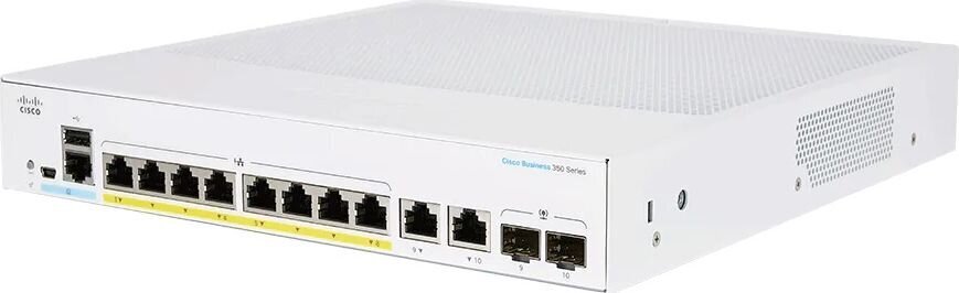 Cisco cbs250-8p-e-2g | kytkin | 8x rj45 1000mb/s poe, 2x rj45/sfp yhdistelmä, 67w hinta ja tiedot | Verkkokytkimet | hobbyhall.fi