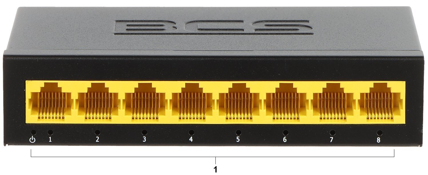 Peruskytkin bcs-b-s08g 8 porttia bcs basic hinta ja tiedot | Verkkokytkimet | hobbyhall.fi