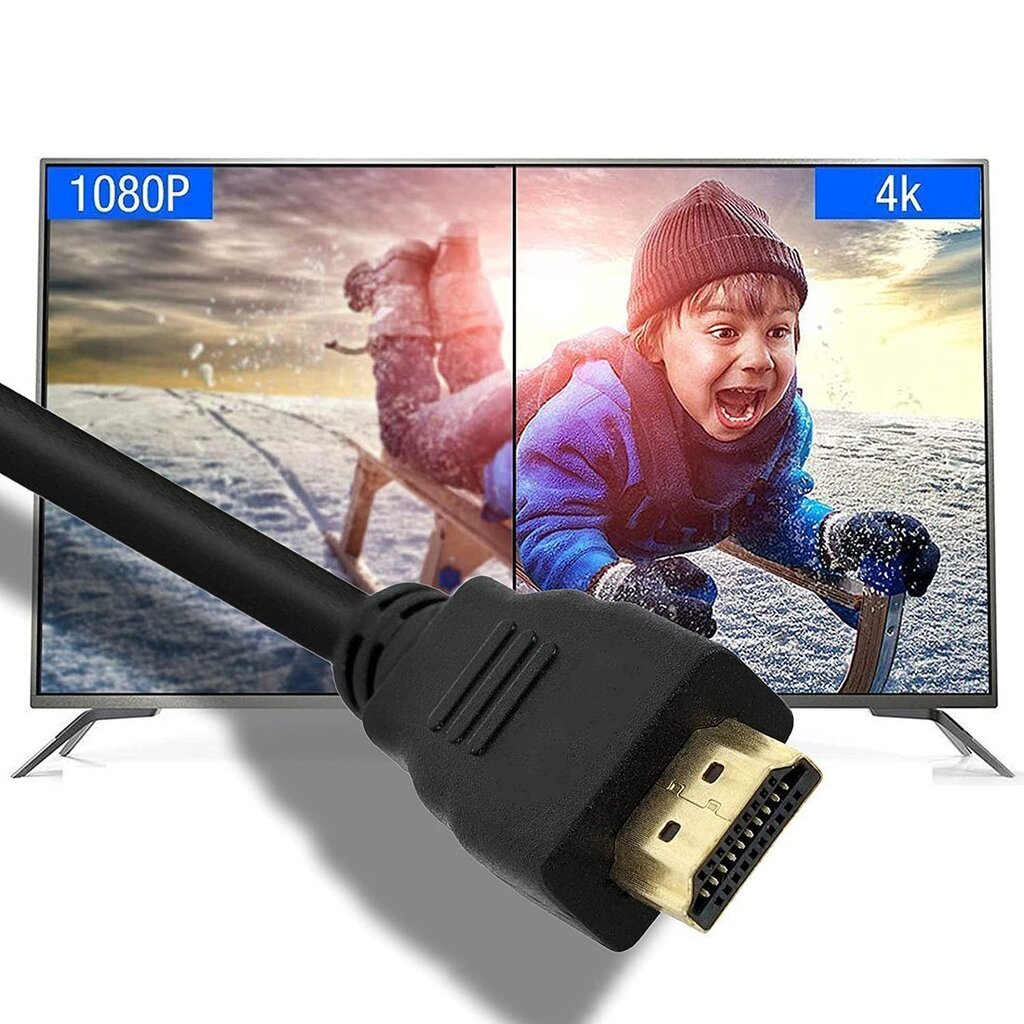 Taidekaapeli HDMI uros-uros 5 m Hdmi 1.4 Ethernet Oem Kaapeli HDMI uros-uros 5 m Hdmi 1.4 Ethernet Oem hinta ja tiedot | Kaapelit ja adapterit | hobbyhall.fi