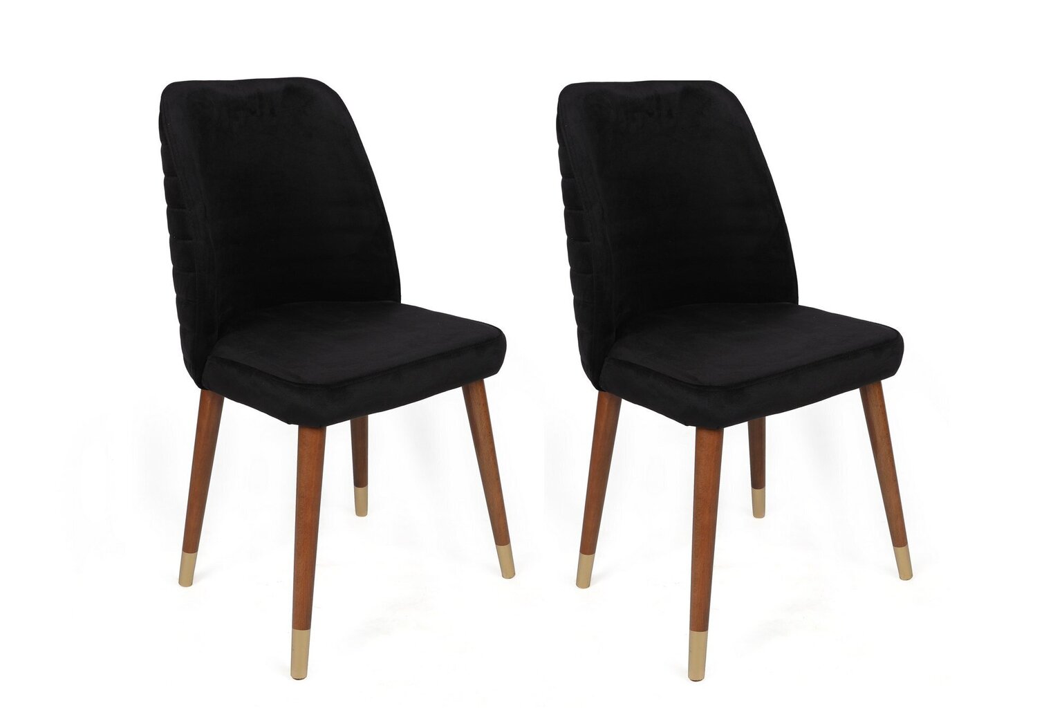 4-osainen tuolisarja, Asir, musta/ruskea/kulta hinta ja tiedot | Ruokapöydän tuolit | hobbyhall.fi